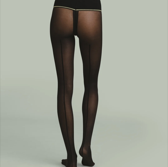 NWT Sheertex Backseam Sheer Rip-Resist Tights - Picture 4 of 8